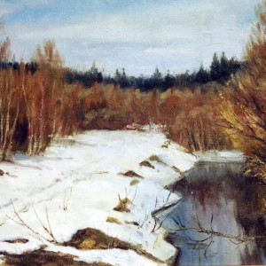 Март. Этюд.  х.м. 40х50. 2005 г.