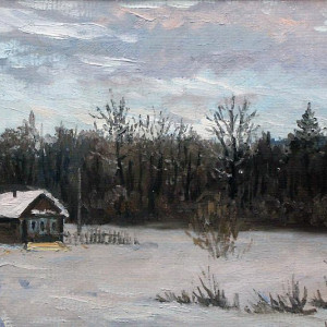 Этюд 'Окраина деревни'