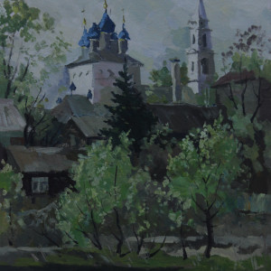 Село  Пушкино, этюд. х.м., 40х50, 2005 г.