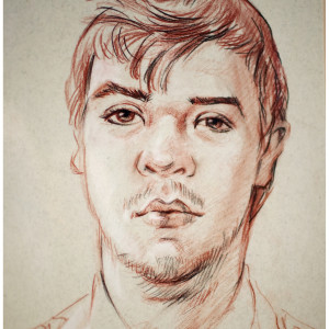 Портрет юноши. б. сангина,уголь. 30х40, 2010 г.