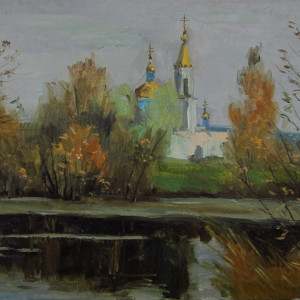 Этюд. Село Ходары, х.м., 40х60, 2019 г.