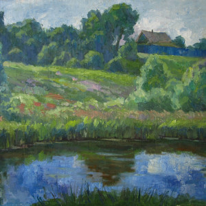 Этюд с прудом